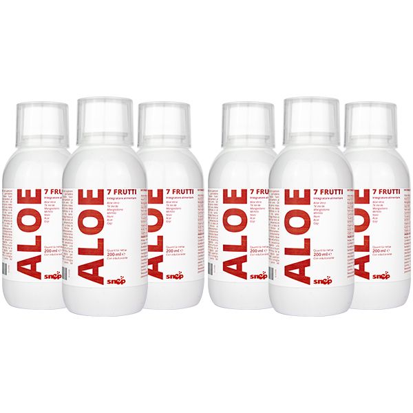 aloe drink 7 frutti snep x6 bottiglie da 200 ml